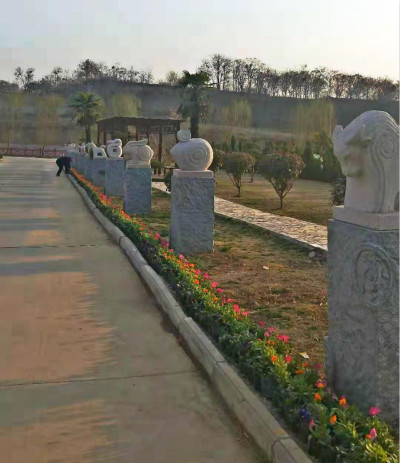 洛阳南山陵园名人苑与神道石像