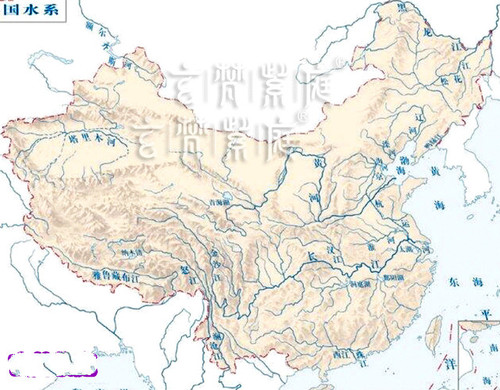 中国三条龙脉风水图